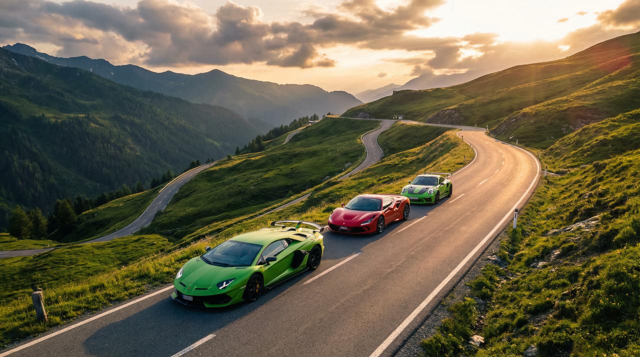 黑料超跑车队山路巡游视频